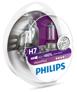 Лампы H7+60% Philips Vision Plus